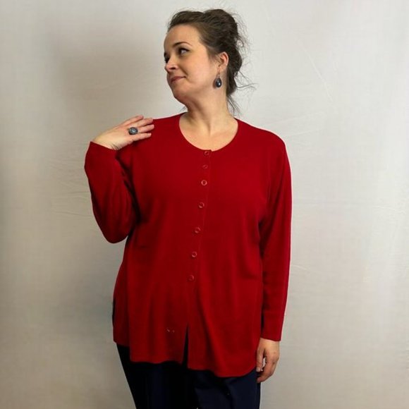Red Cardigan - Picture 1 of 4
